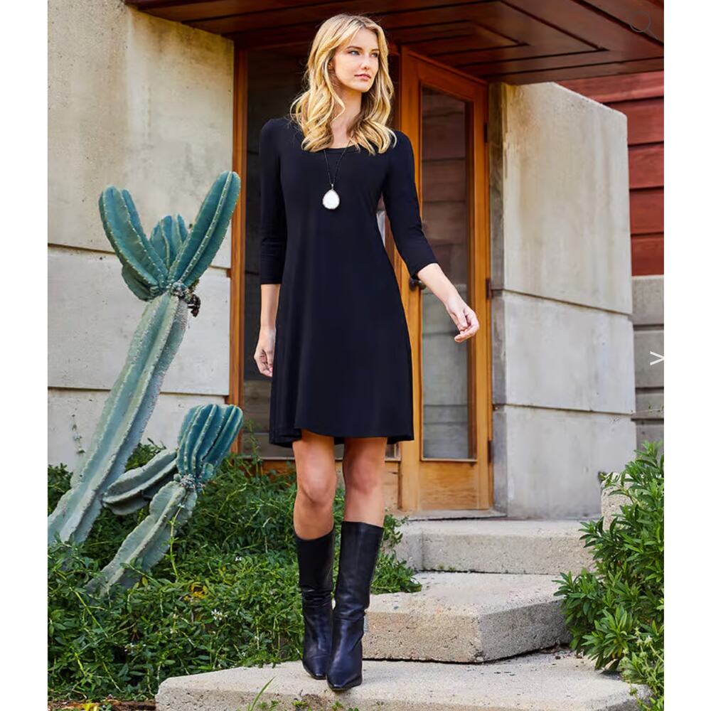 Karen Kane Three Quarter Sleeve A-Line Dress - XL